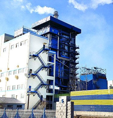 內蒙280噸循環流化床電站鍋爐