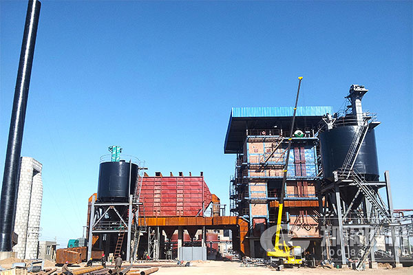 襄汾宏源40噸循環流化床燃煤電站鍋爐項目