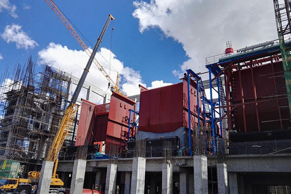 西藏那曲3*58MW（80噸） DHL生物質角管熱水鍋爐項目